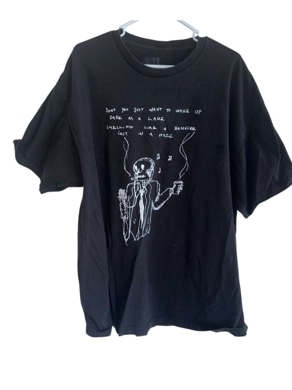 Hozier Mens Lost In A Haze Graphic T Shirt Sz 2XL Black Indie Rock